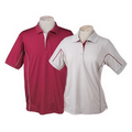 Men's or Ladies' Polo Shirt w/ Contrasting Piping on Front & Back - 25 Day Custom Overseas Express